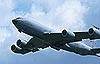 First to fly as usual, the home-based KC135