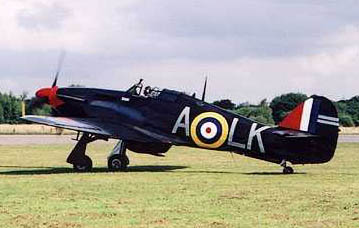 Local flying legend, Hurricane BE417 from down the road at Breighton