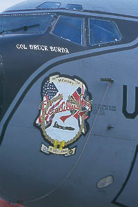 KC135R 10288 from the 100th ARW sported nose art in memory of 'Piccadilly Lily', a B17 of the 100th BG