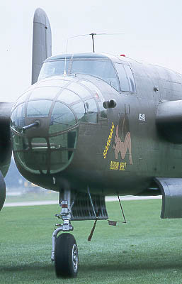 Some politically incorrect artwork on the B25, but we just love it...