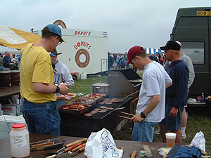 Burgers are as much a part of the Air-Fete scene as the aircraft. Picture courtesy R. J. Heard/Focal Plane