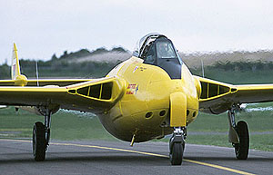 Yellow peril! Venom G-GONE from De Havilland