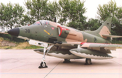 One of the highlights, one of the Singapore AF A-4s