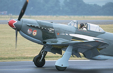 Jacquard Warbirds' Yak-9 was a welcome newcomer to Flying Legends - let's hope it can be rebuilt to return! (See postscript)