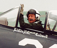 TFC's Stephen Grey at the controls of his Bearcat