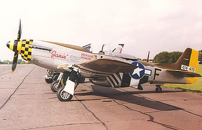 Once again the star of late 2001, P-51 'Janie'