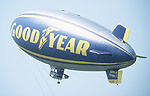 Slowest pass of the weekend went to the GoodYear blimp