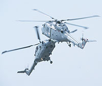 "Hey! Take that!" The Royal Navy Lynx duo put on a superb display at short notice, being 'gap-fillers' for some of the cancelled items. Their close-turning routine provided plenty of opportunity for some superb photography!