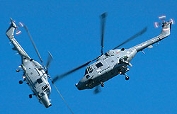 Royal Navy Lynx duo - picture by Vincent Pirard
