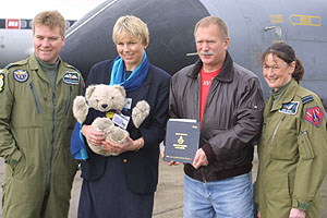 From left: Colin McGregor, IWM's Tracey Woods, Bob Franklin and Andi McColl.
