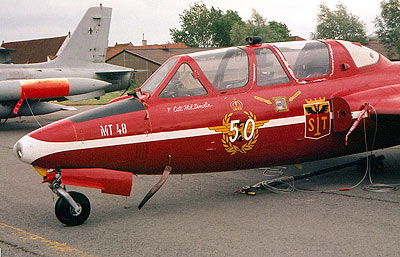 The only colour was supplied by this Belgian AF Magister