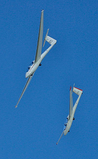 RAFGSA gliders match the relaxed mood of Old Warden's displays