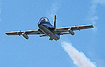 So-low solo MB339PAN of the Frecce Tricolori